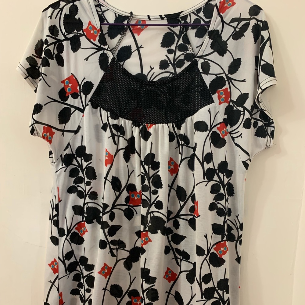Owl top/short dress